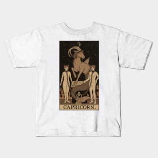 Capricorn Tarot Card Kids T-Shirt